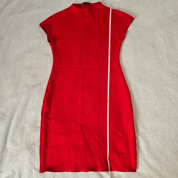 Zara bodycon red mini dress size M - Picture 13 of 14